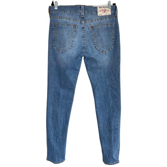 True Religion Mens Rocco Relaxed Skinny Medium Wash Size 34 Streetwear Urban - Picture 2 of 8